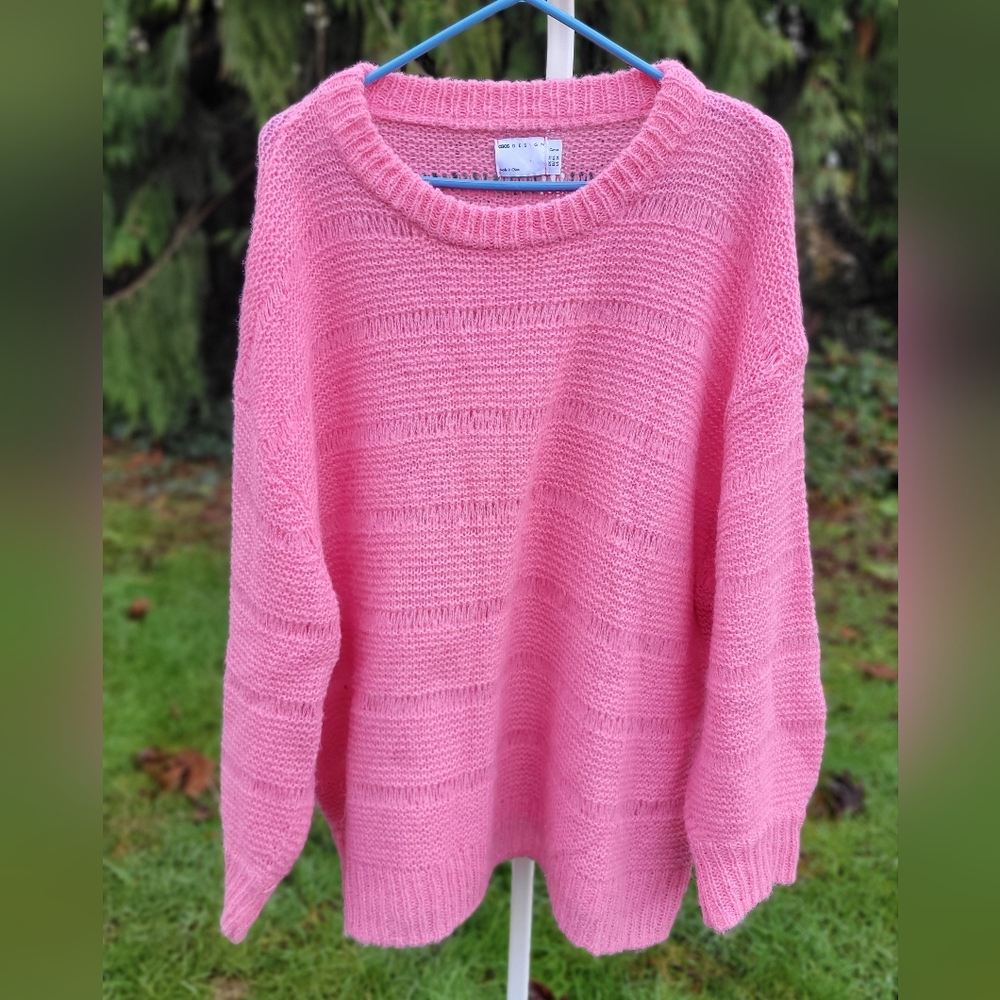 ASOS Curve Soft Pink Crew Neck Sweater